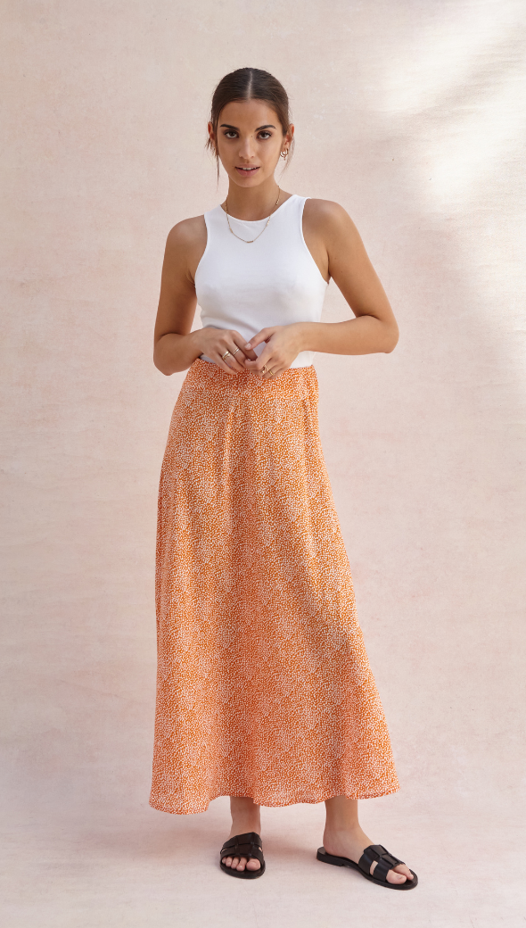 Aura Skirt - Auburn Print
