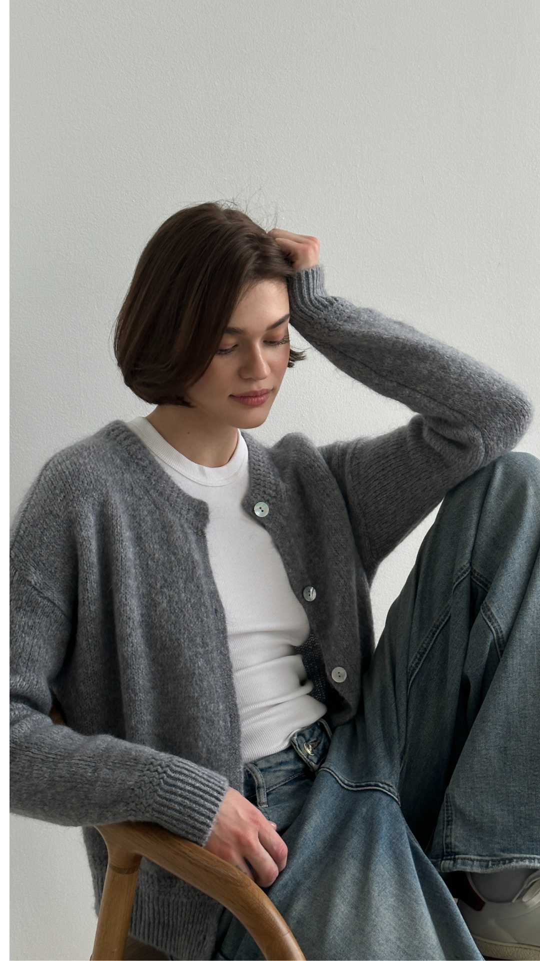 Reyna Cardigan - Dark Grey