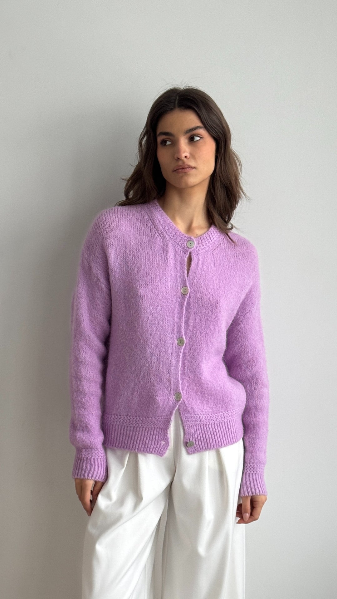 Reyna Cardigan - Lilac