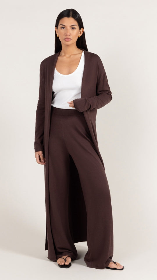 Sofia Knit Trousers - Espresso