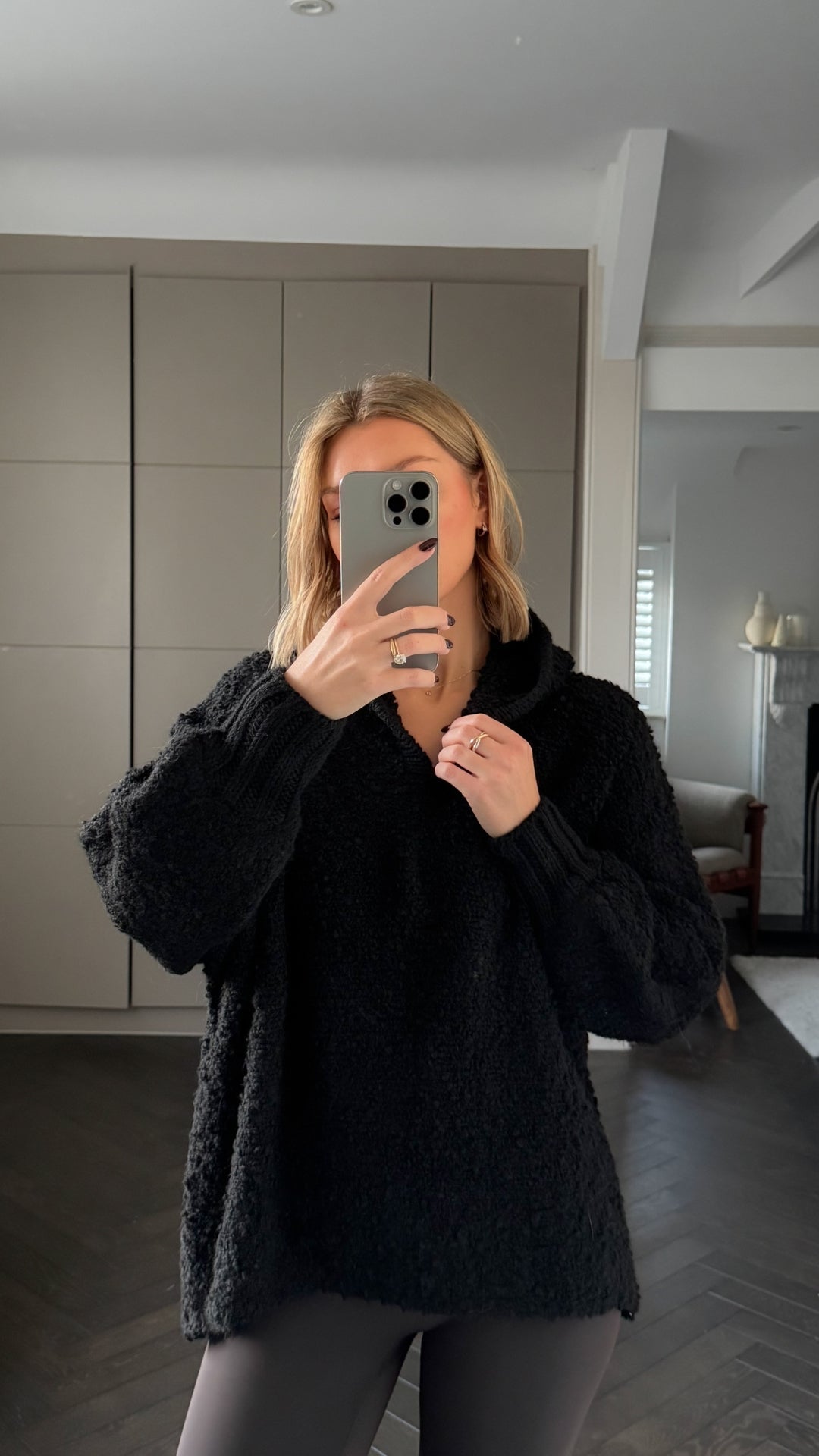 Giorgia Alpaca Sweater - Black