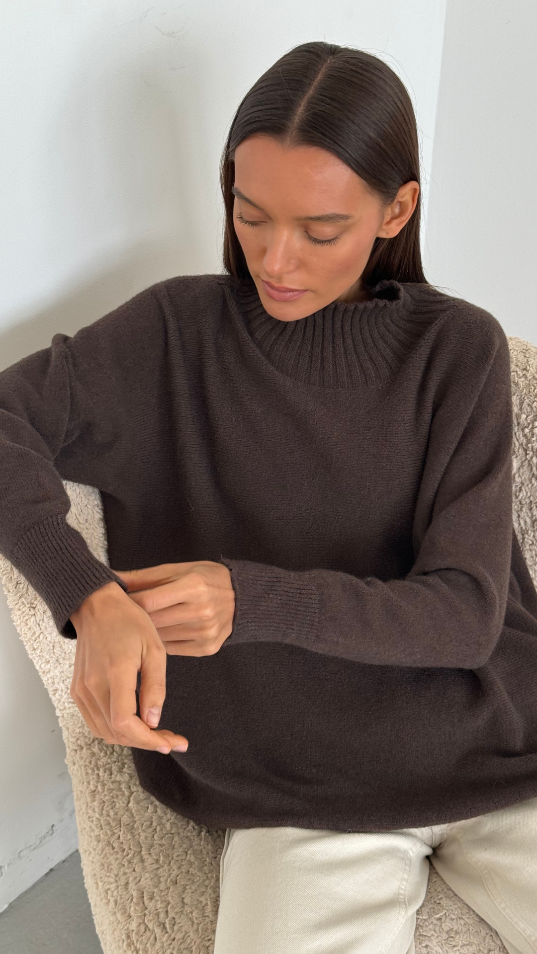 Alma Sweater - Dark Espresso