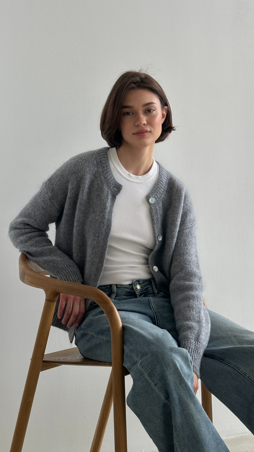 Reyna Cardigan - Dark Grey