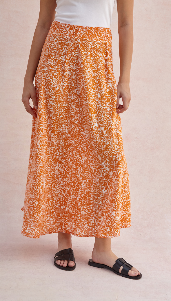 Aura Skirt - Auburn Print