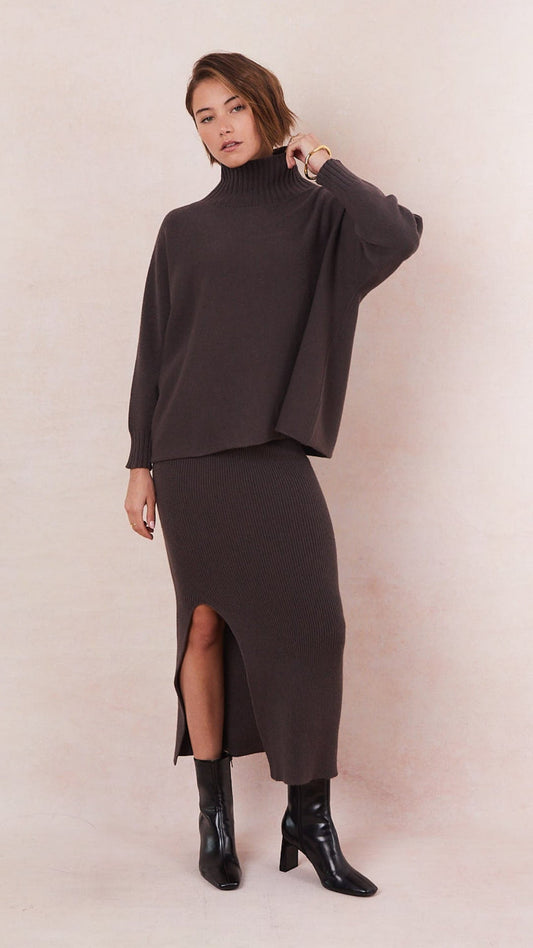 Adina Pencil Skirt - Espresso