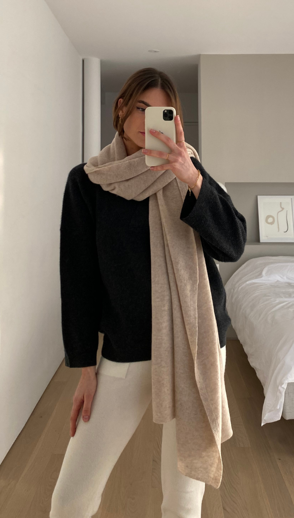 Cashmere Travel Wrap - Oatmeal