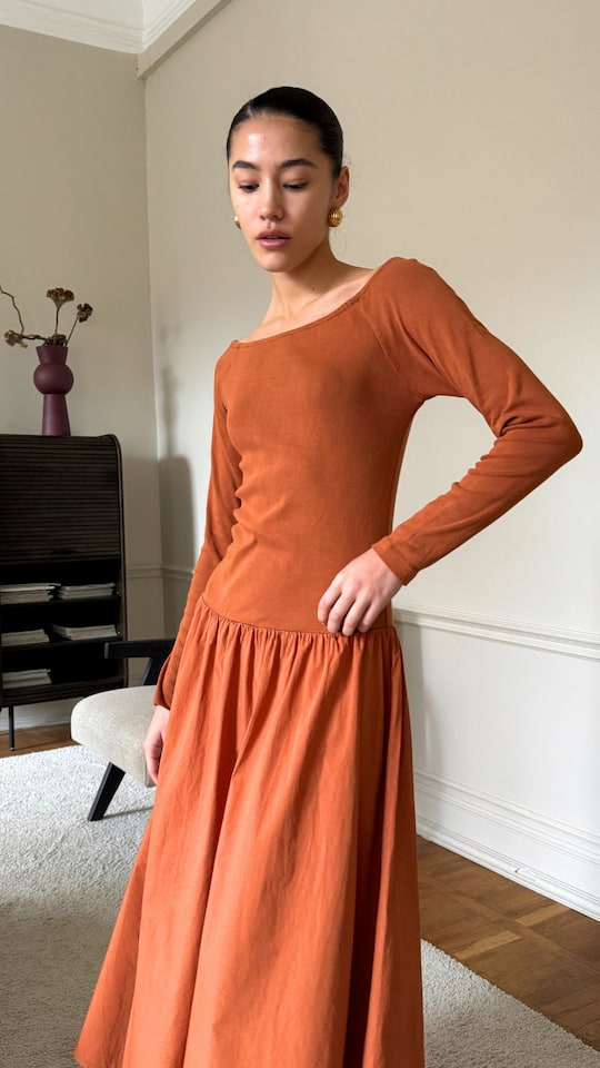 Orla Dress - Terracotta