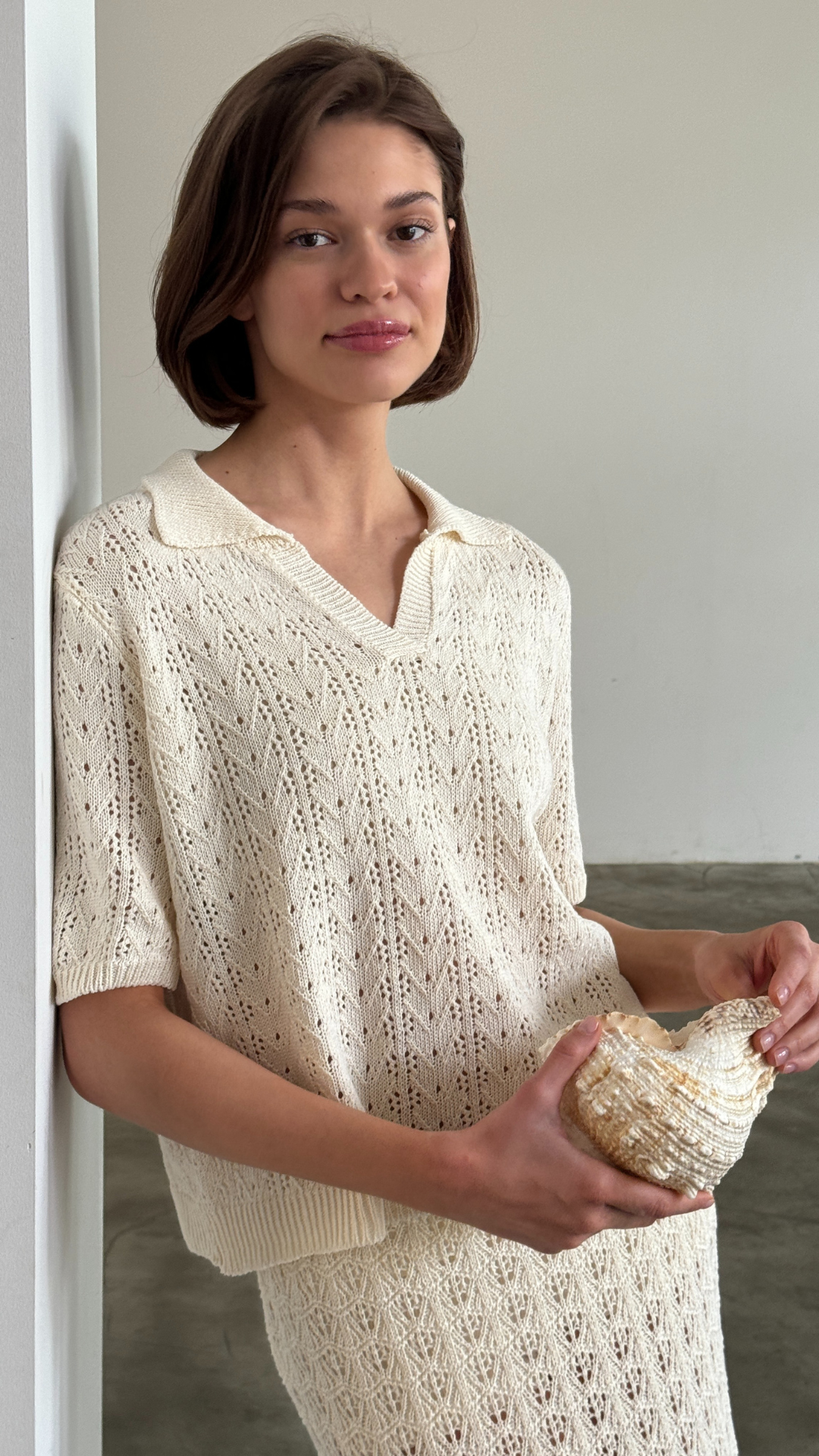 Lyla Crochet Set - Ecru