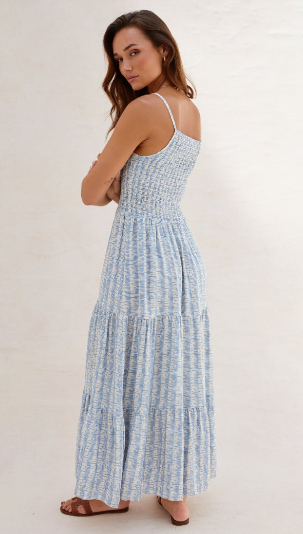 Zoya Dress - Sky Print
