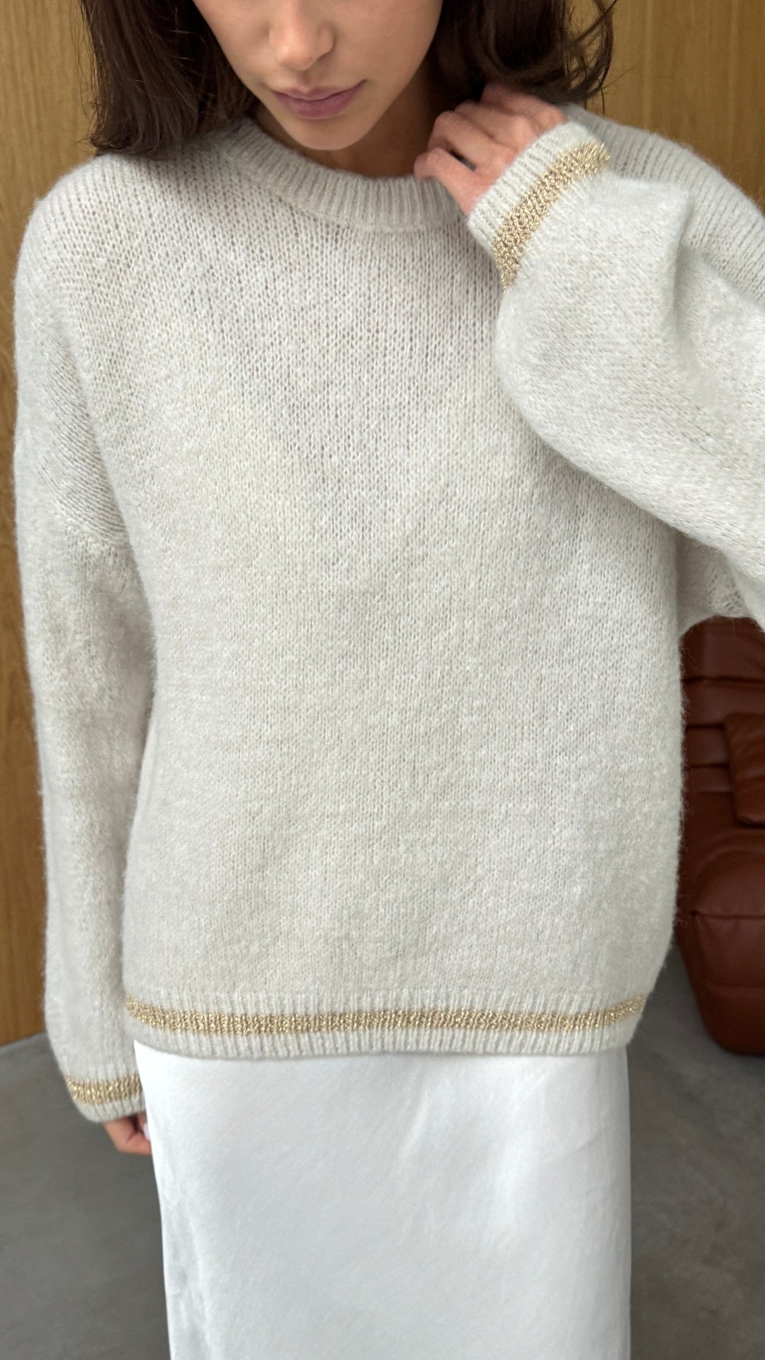 Noelle Sweater - Taupe