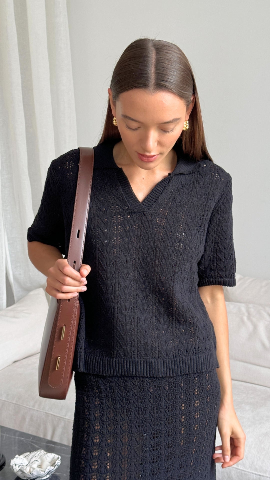 Lyla Crochet Set - Black