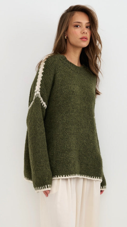 Cleo Jumper - Khaki