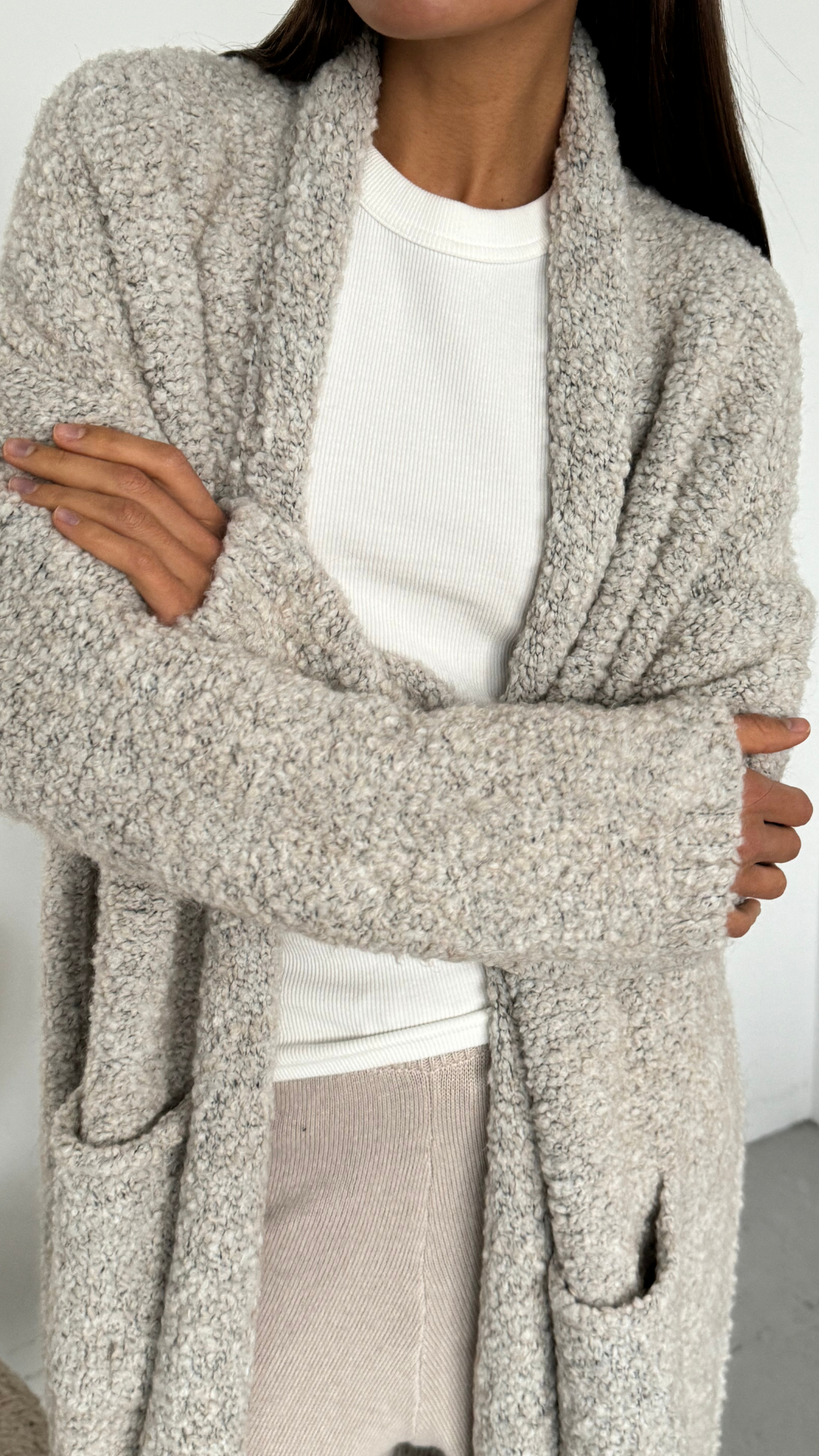 Lyra Cardigan - Beige Melange