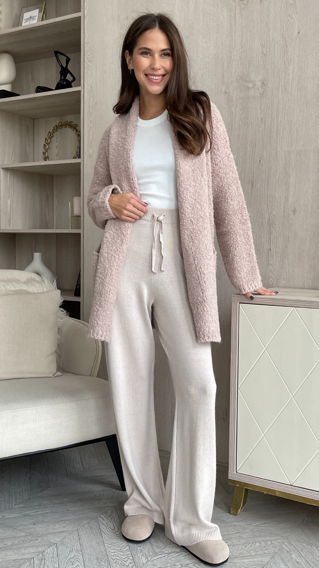 Emmy Cardigan - Antique Pink