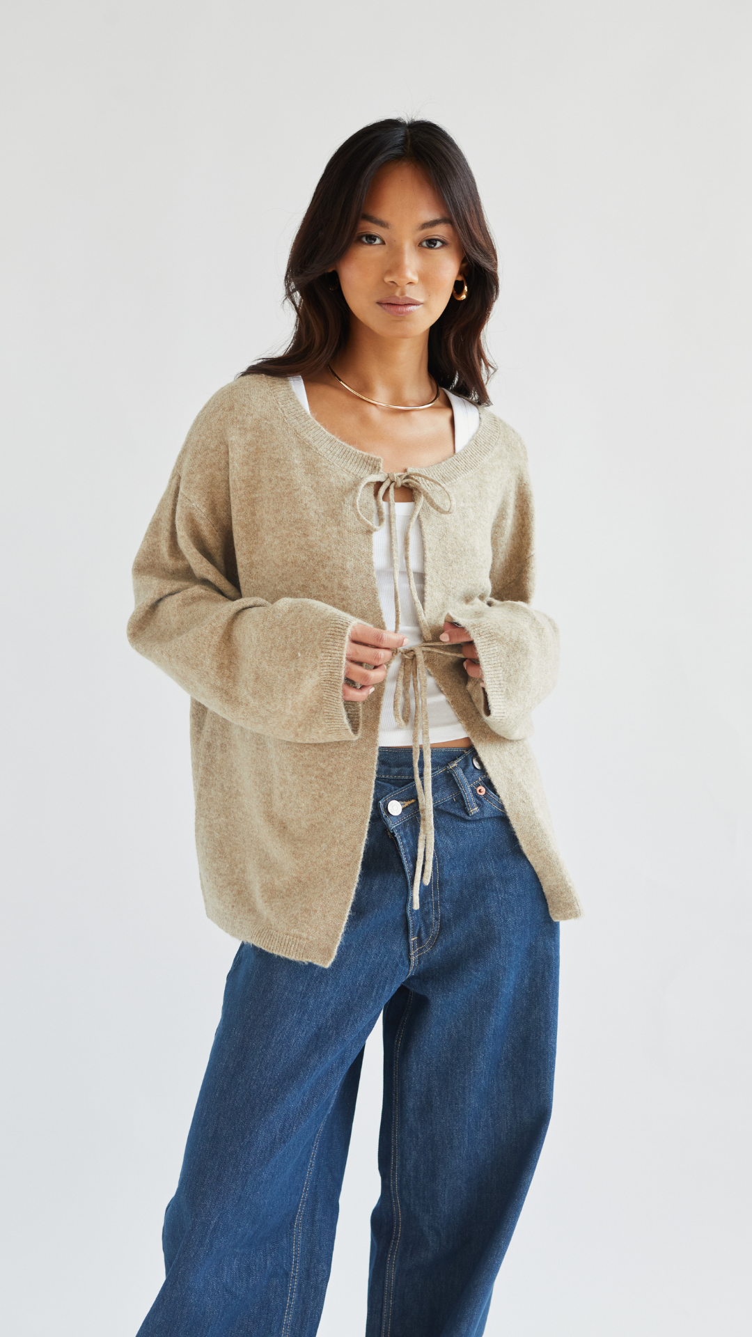 Erin Reversible Sweater - Sand