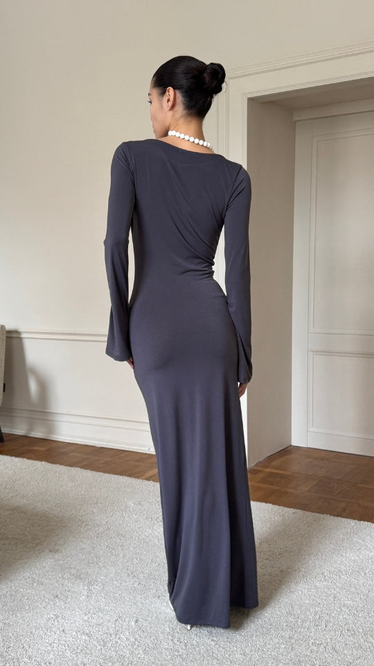 Allie Jersey Dress - Grey