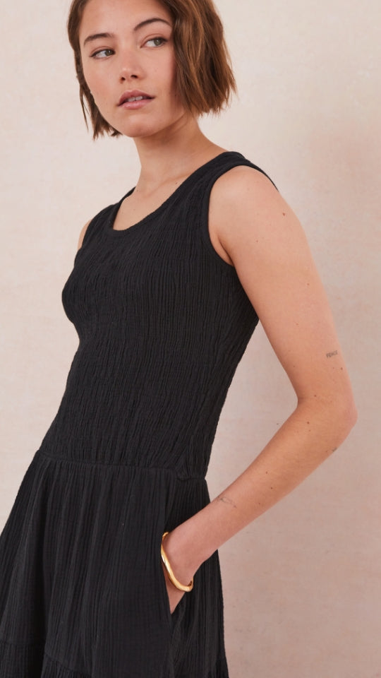 Mel Cotton  Dress - Black