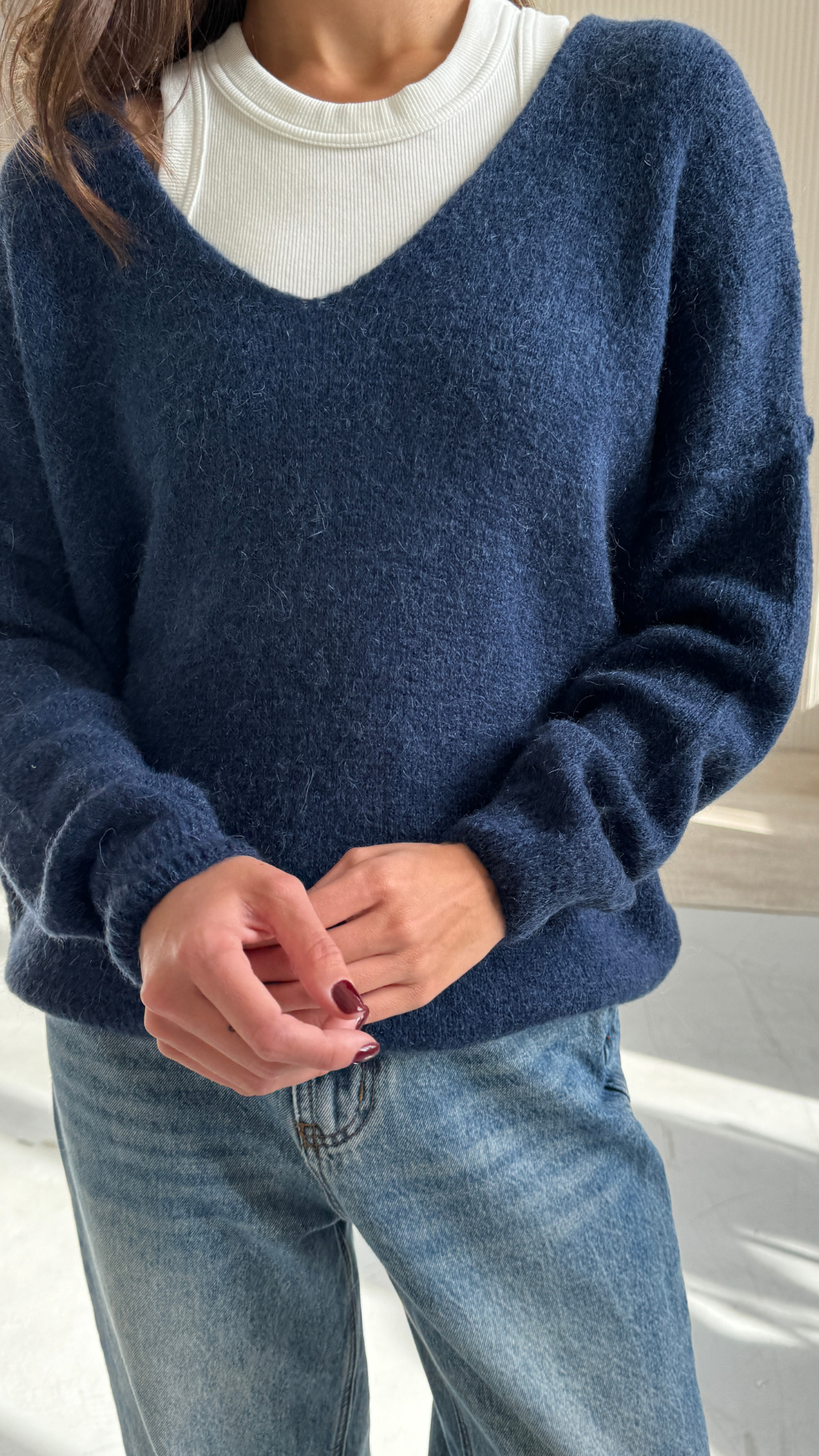 Hailey Sweater - Navy