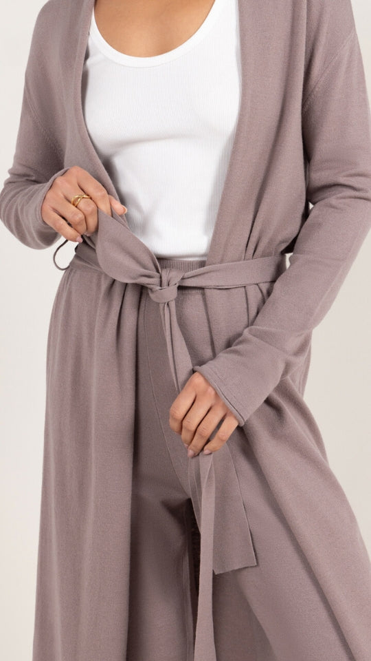 Sofia Knit Trousers - Mink