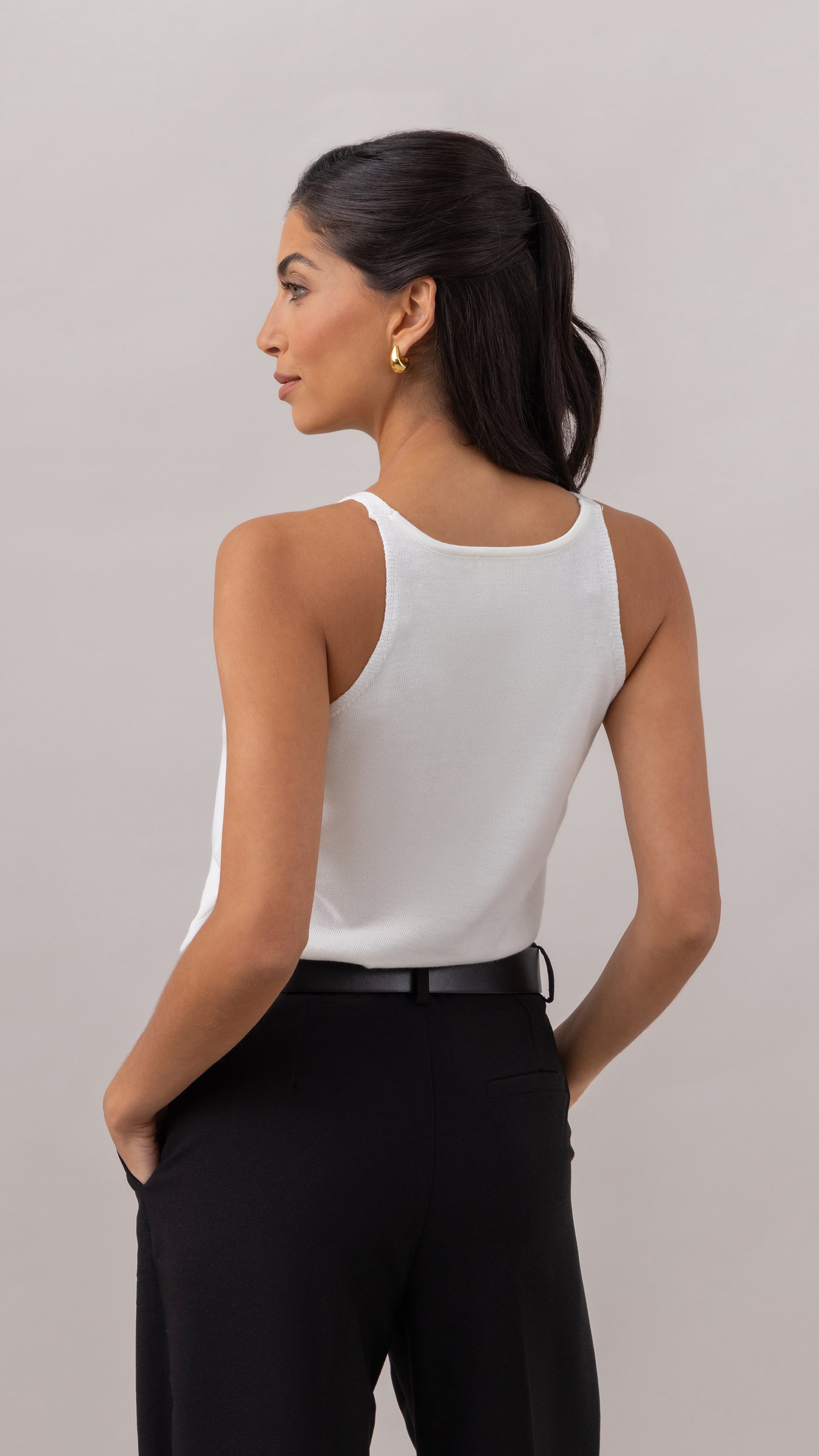 Kora Knitted Twin Set - Ivory