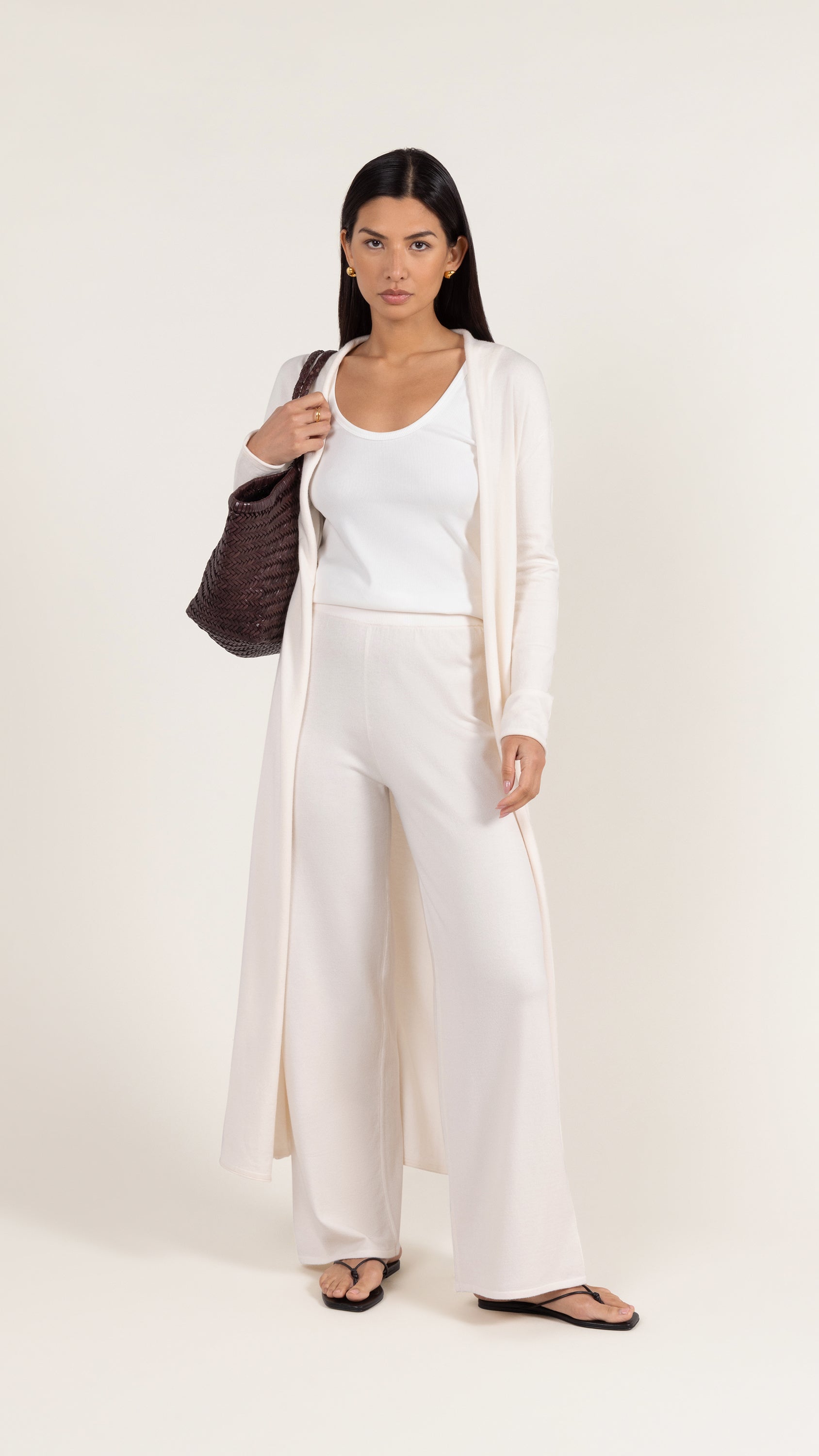 Sofia Knit Trousers - Ivory