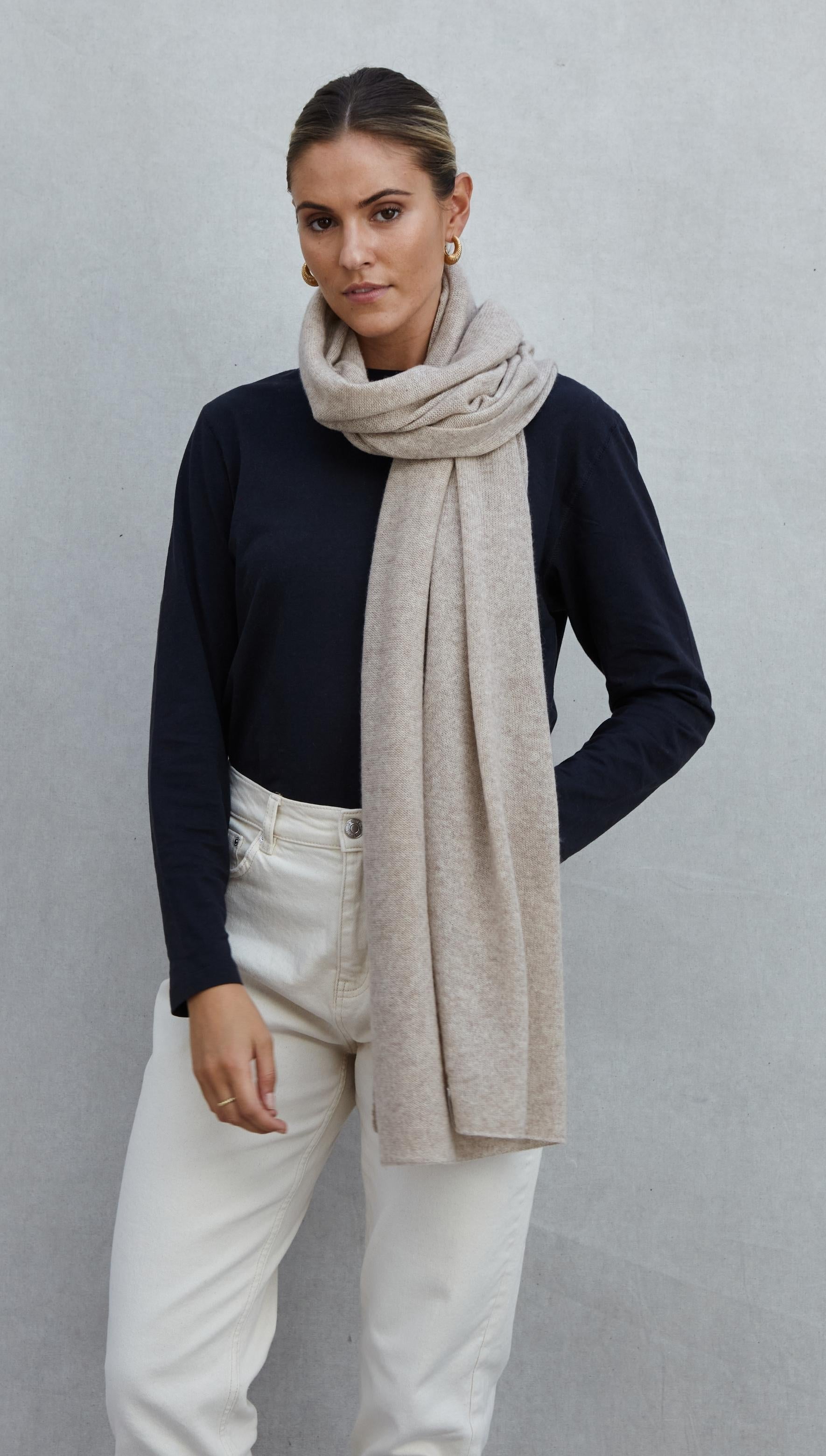 Cashmere Travel Wrap - Oatmeal