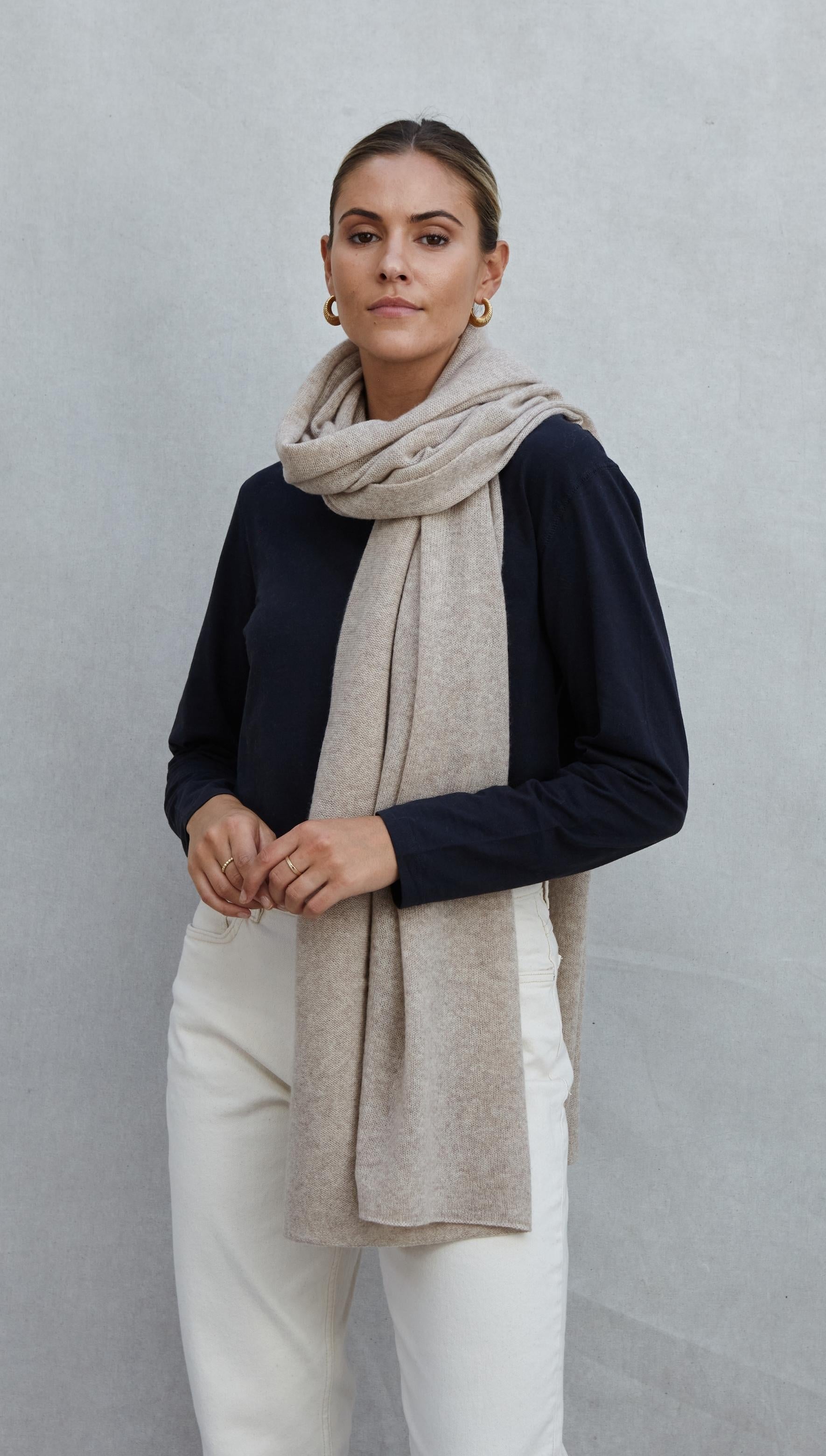 Cashmere Travel Wrap - Oatmeal