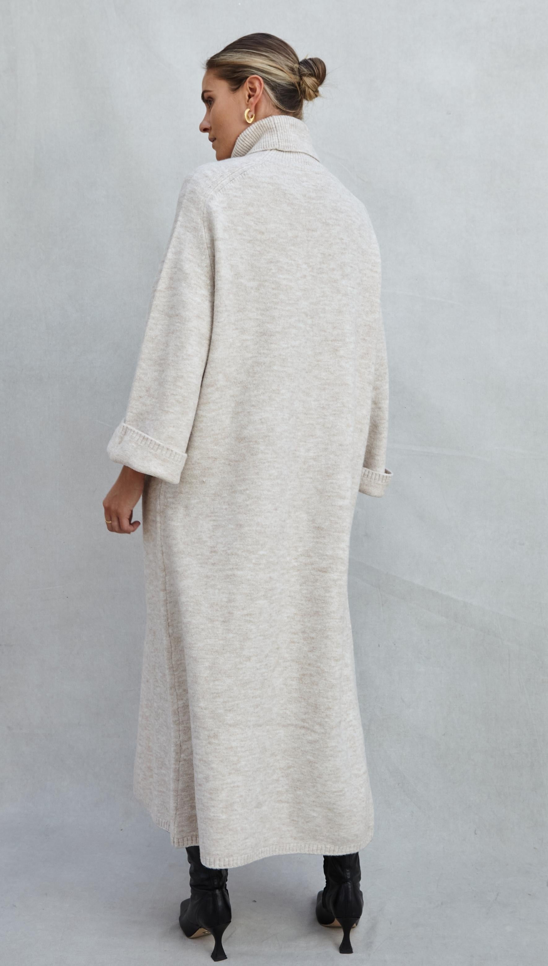 Vivienne Sweater Dress - Sand