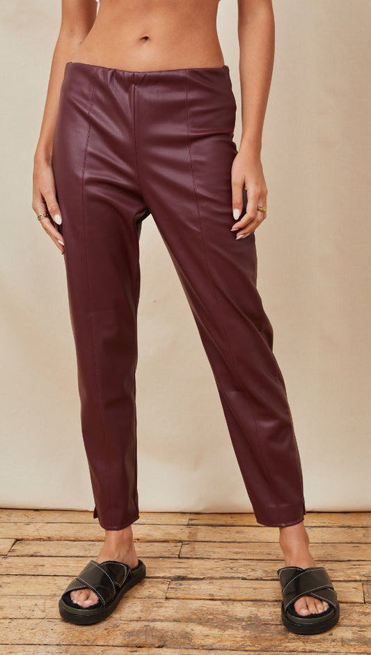 Grace Leggings - Burgundy