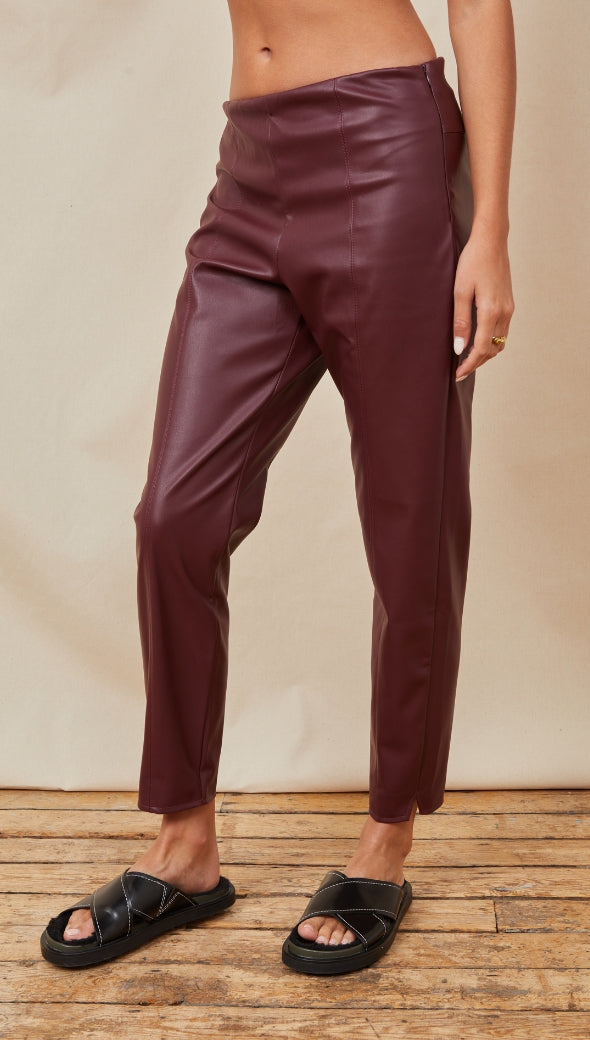 Grace Leggings - Burgundy