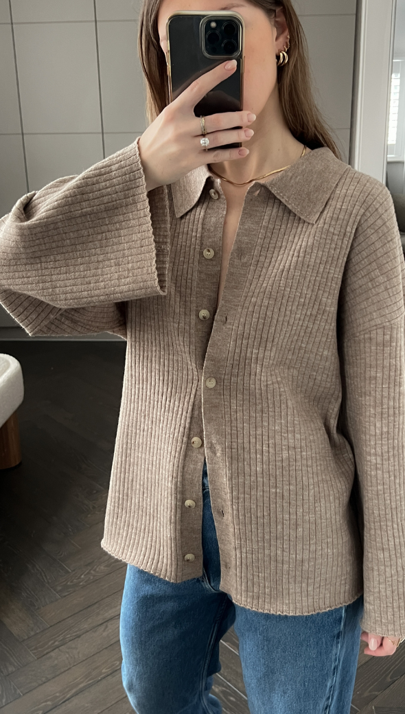 Dominika Cardigan - Biscuit