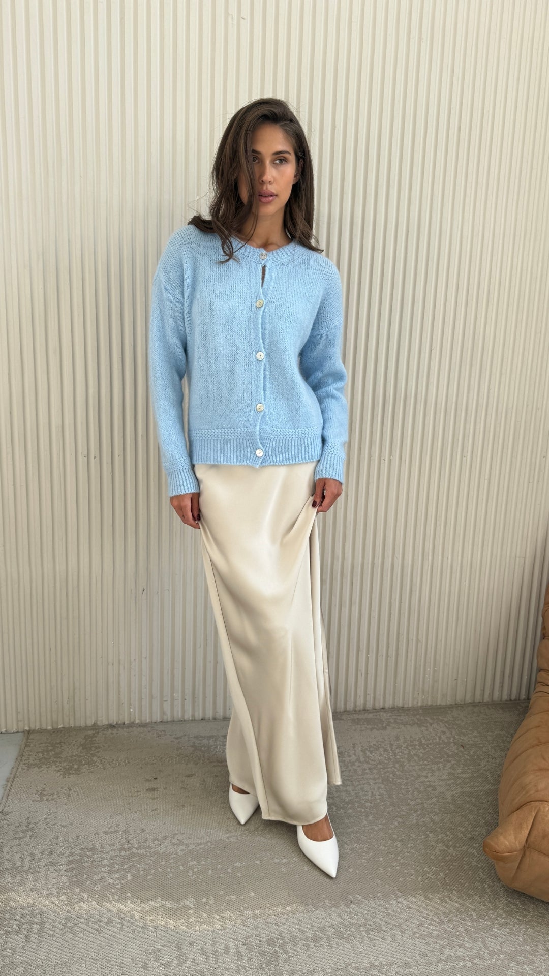 Reyna Cardigan - Sky Blue