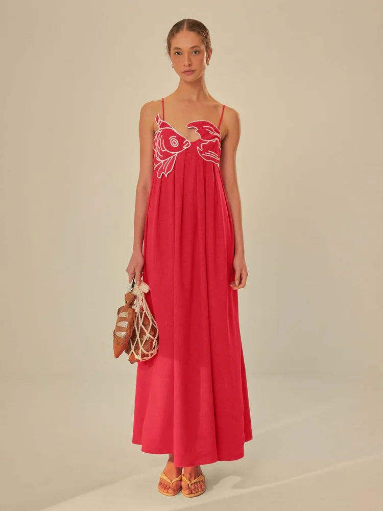 Koi Bloom Maxi Dress
