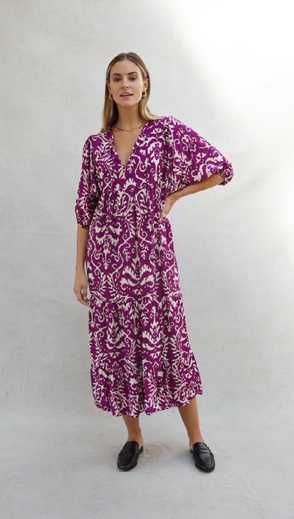 Teagan Dress - Purple