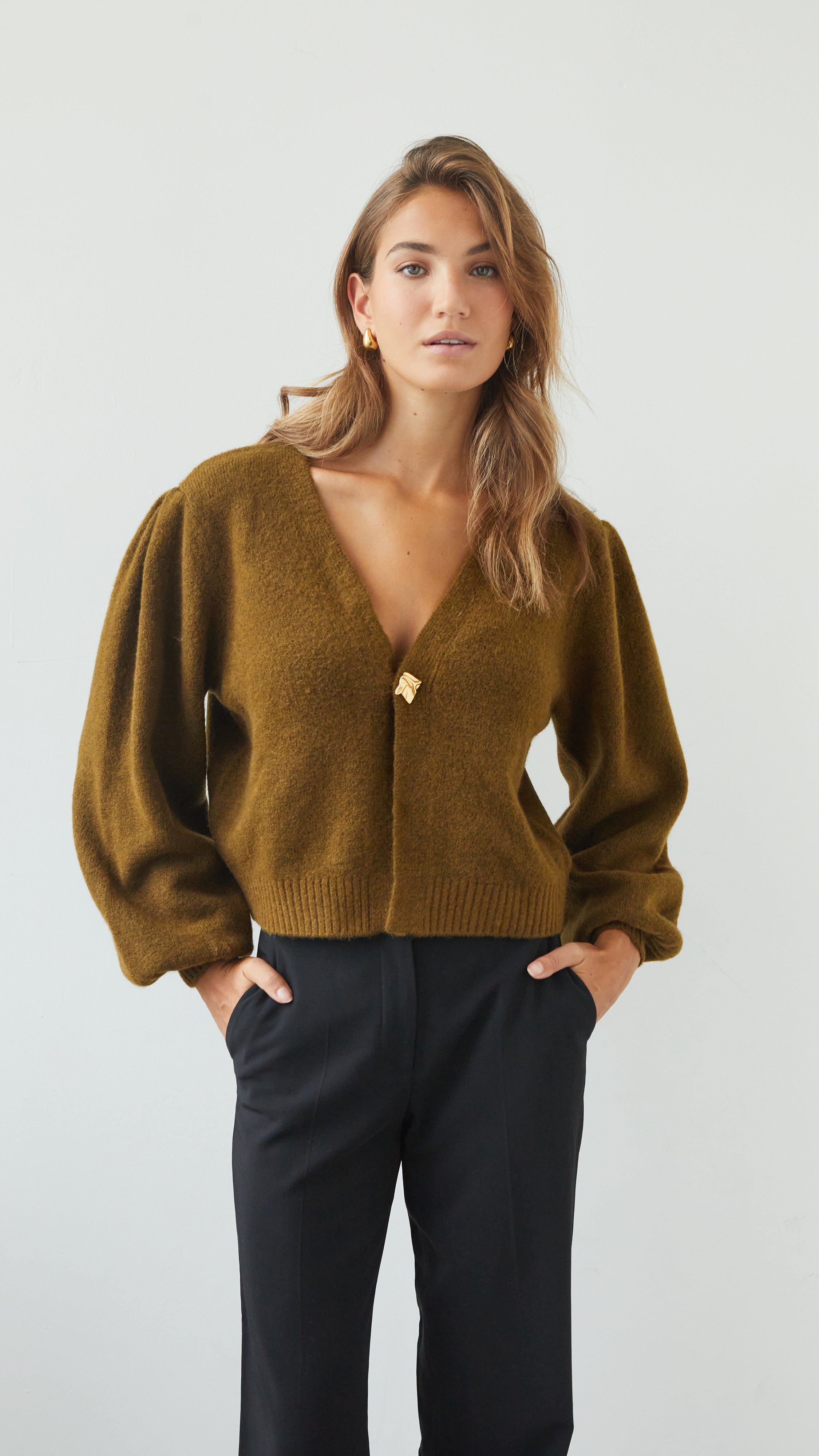 Hollie Cardigan - Khaki