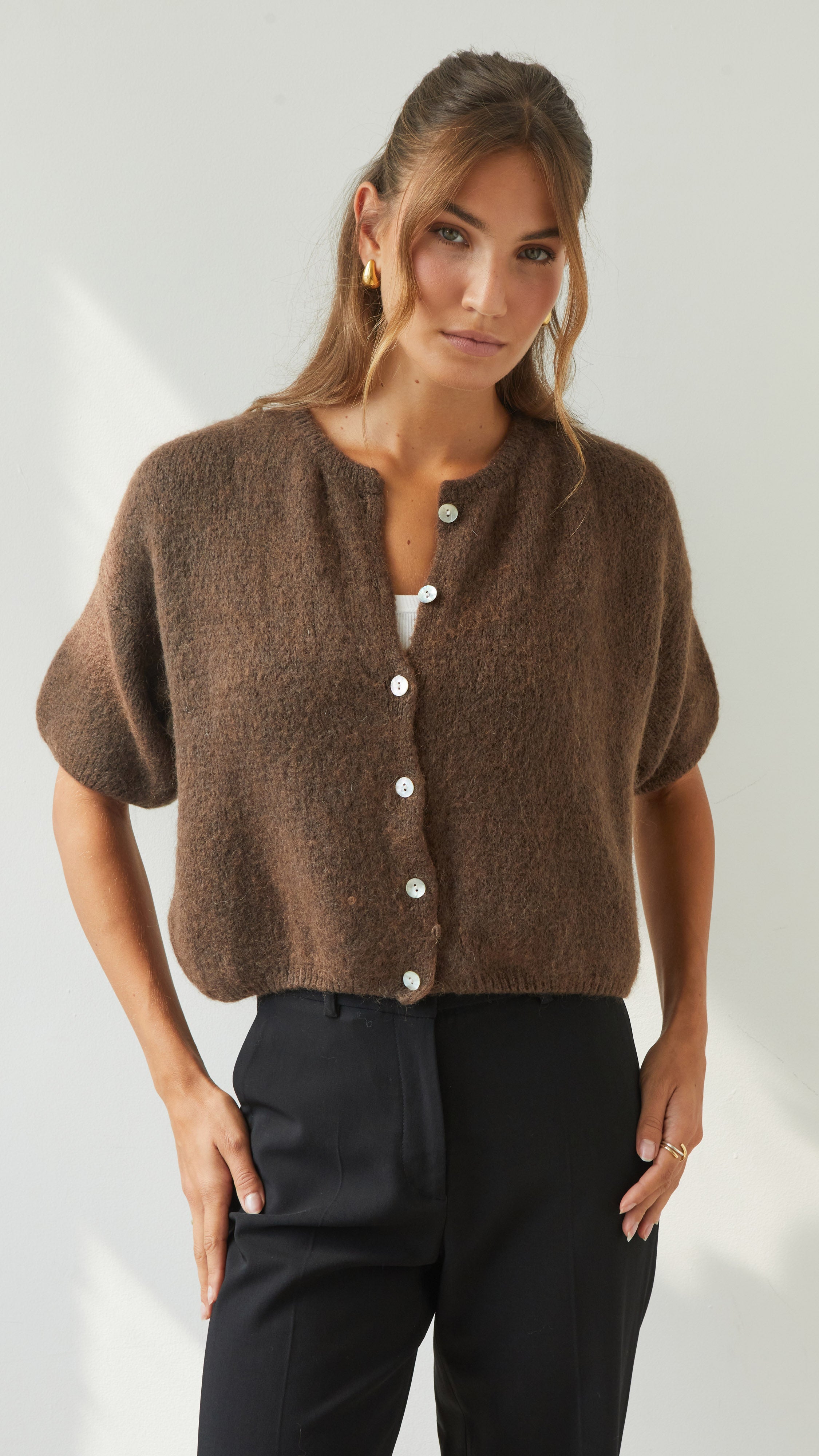 Emme Cardigan - Espresso