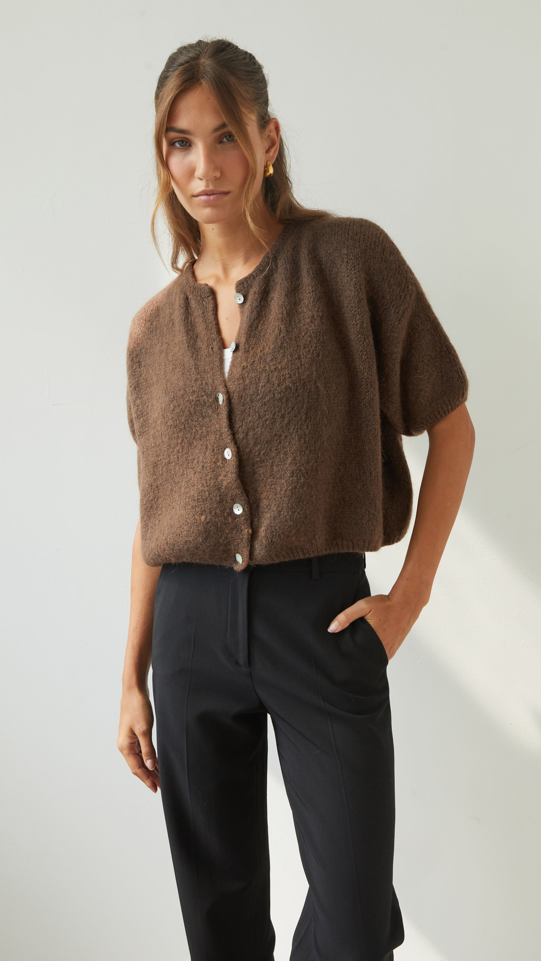 Emme Cardigan - Espresso
