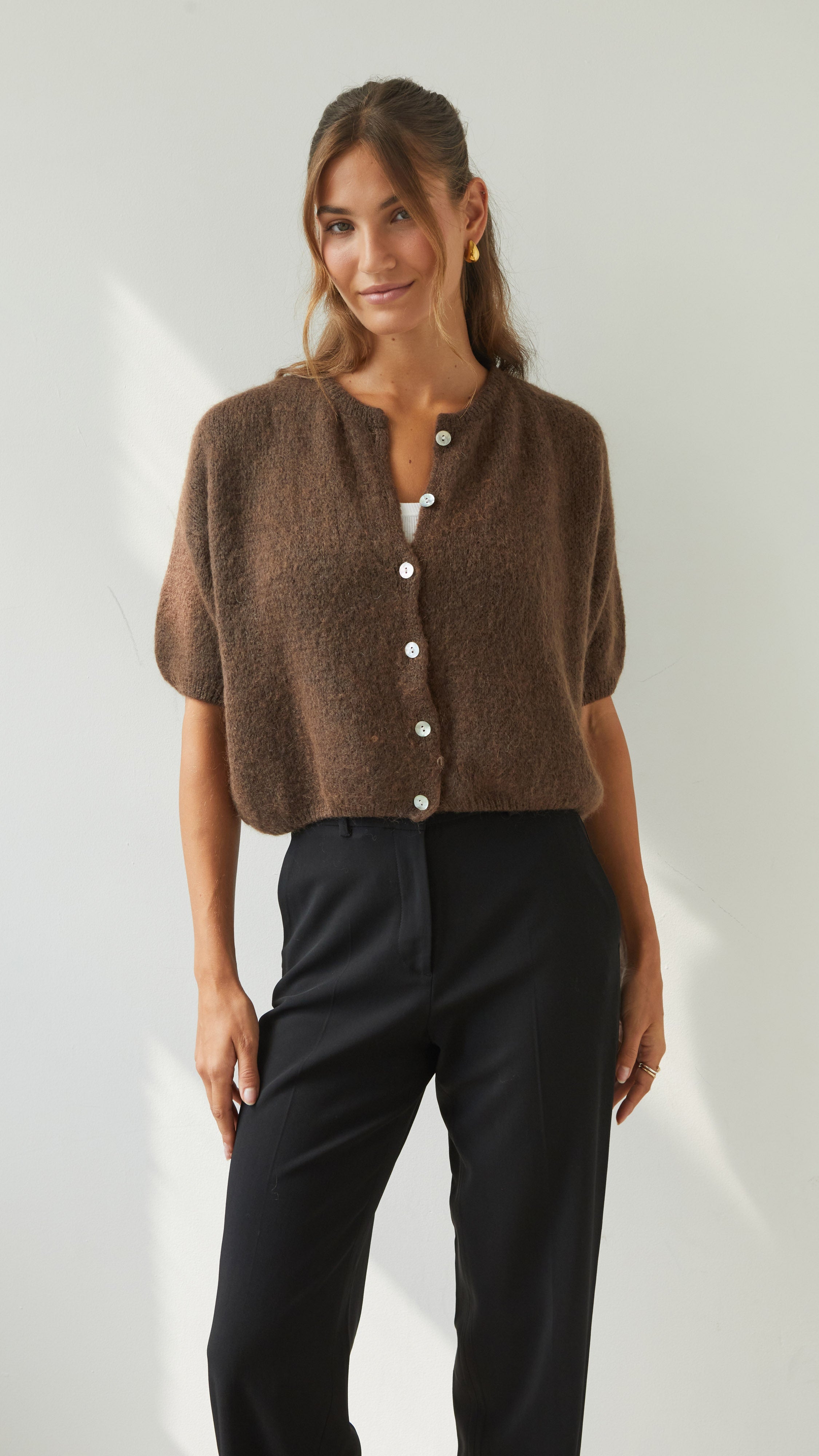 Emme Cardigan - Espresso