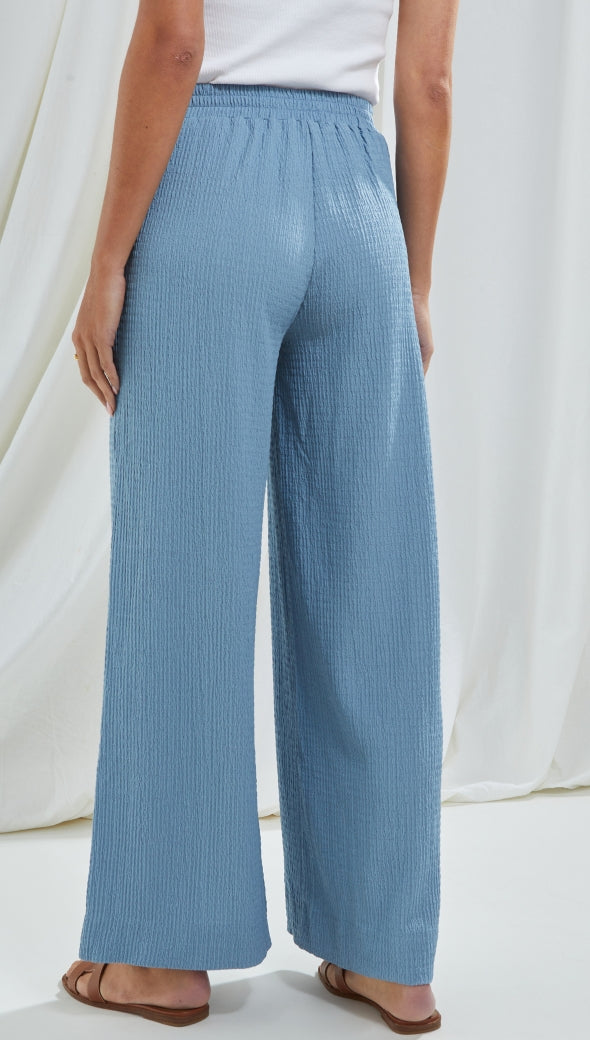 Tamara Wide Leg Trousers - Blue