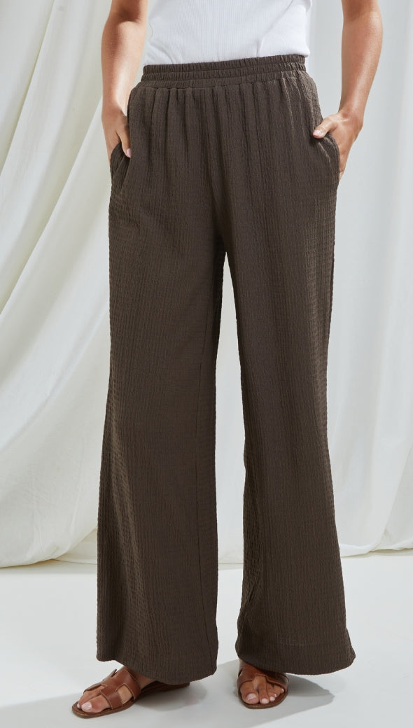 Tamara Wide Leg Trousers - Charcoal